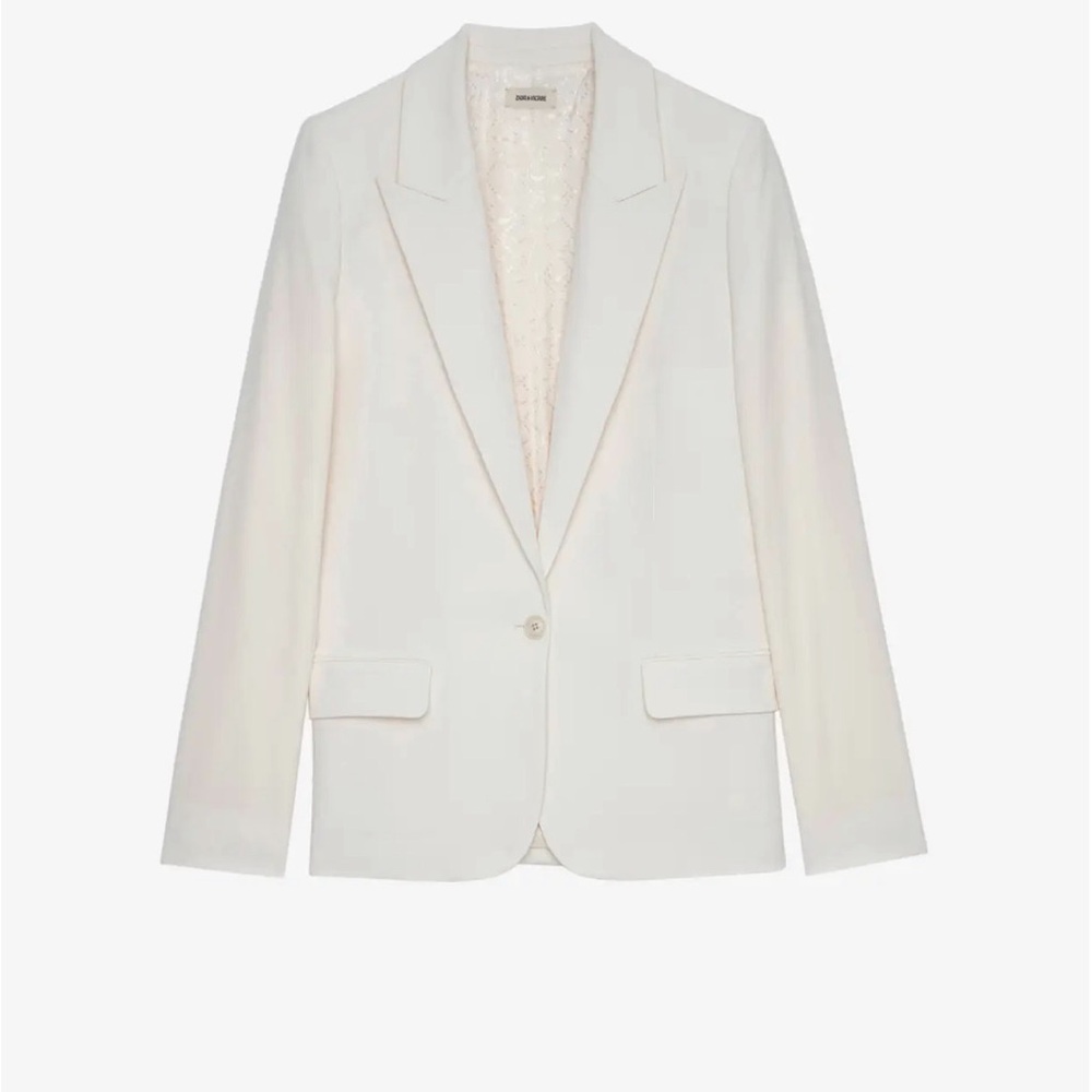 Zadig & Voltaire White Tailored Blazer